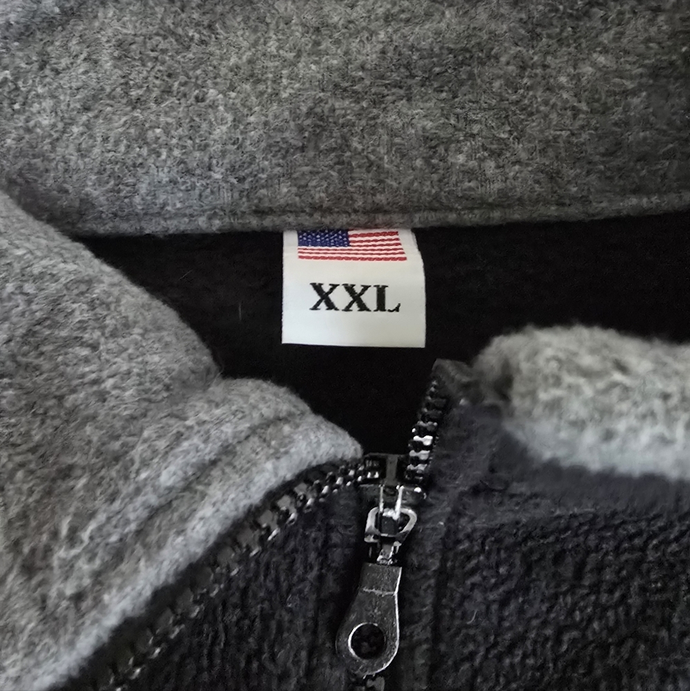 Coronado California Black and Gray Fleece Zip-Up Jacket - XXL - Picture 2 of 5